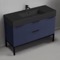 Modern Bathroom Vanity, Blue, 48